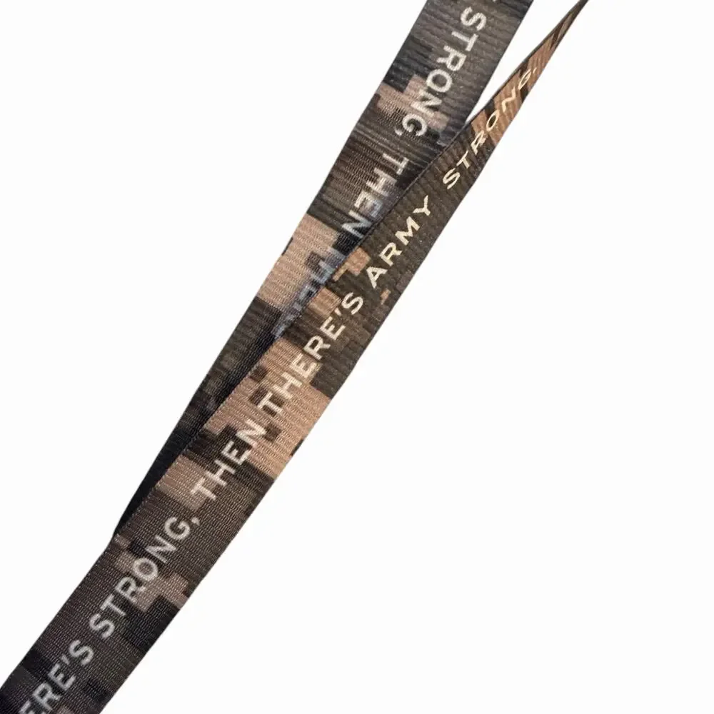 US Army There's Strong Then There's Army Strong Lanyard Keyring Buckle Closure